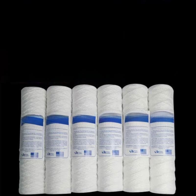 5 Micron Wire Wound Water Filter Element, 10-20 Inch Electroplated Cotton Core 10-inch wire wound filter element (254mm long)