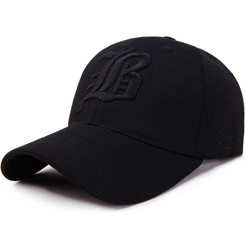 Men Women's Baseball Cap Summer Cotton Hat Embroidery Snapback Hip-Hop Cap Adult Sport Sun Hat Casual Gorra Hombre Visor Dad Hat black