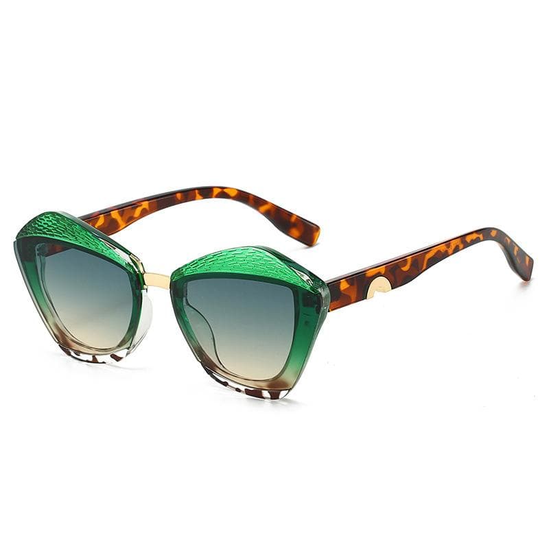 New Style Women Fashion Sunglasses Trendy Polygonal Retro Design Colorful Lens M6287