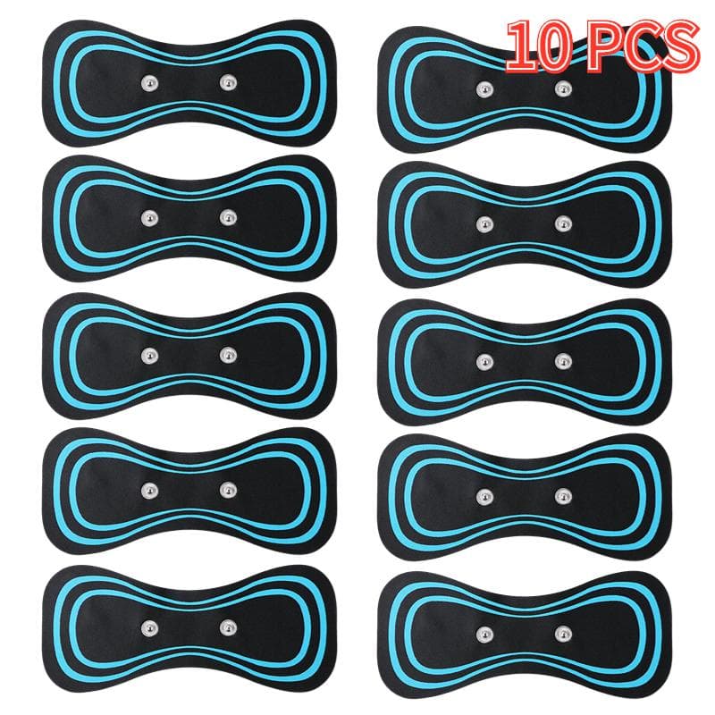 1-50P Gel Pads For Neck Massager EMS Muscle Massager Pulse Patches Back Stimulation Sticker Cervical Back Massage Massage Pain Relief Tools 10 PCS
