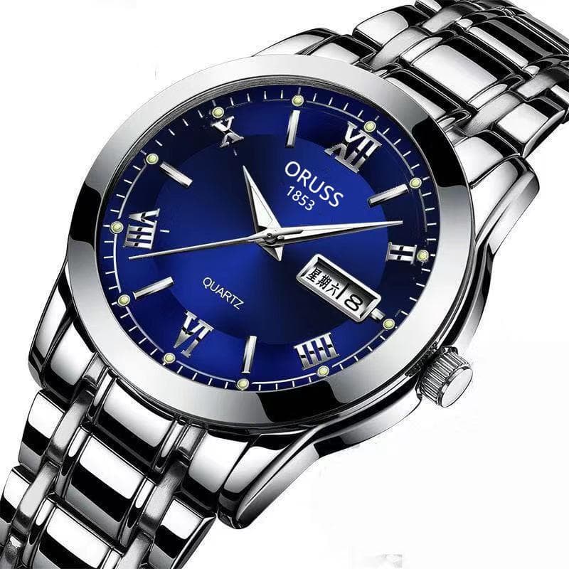 ORUSS New TOP Brand Luxury Men's Watch With Box Waterproof Calendar Luminous Men's Quartz Watches