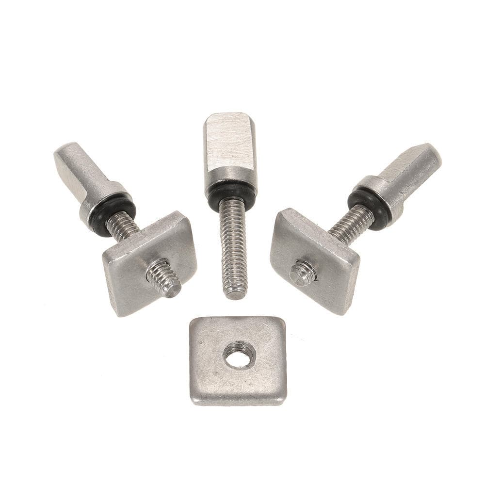 3 Surfboard Longboard Sliding Fin Screw & Fin Plate Replacement Kit for Stand Up Paddle Body Board