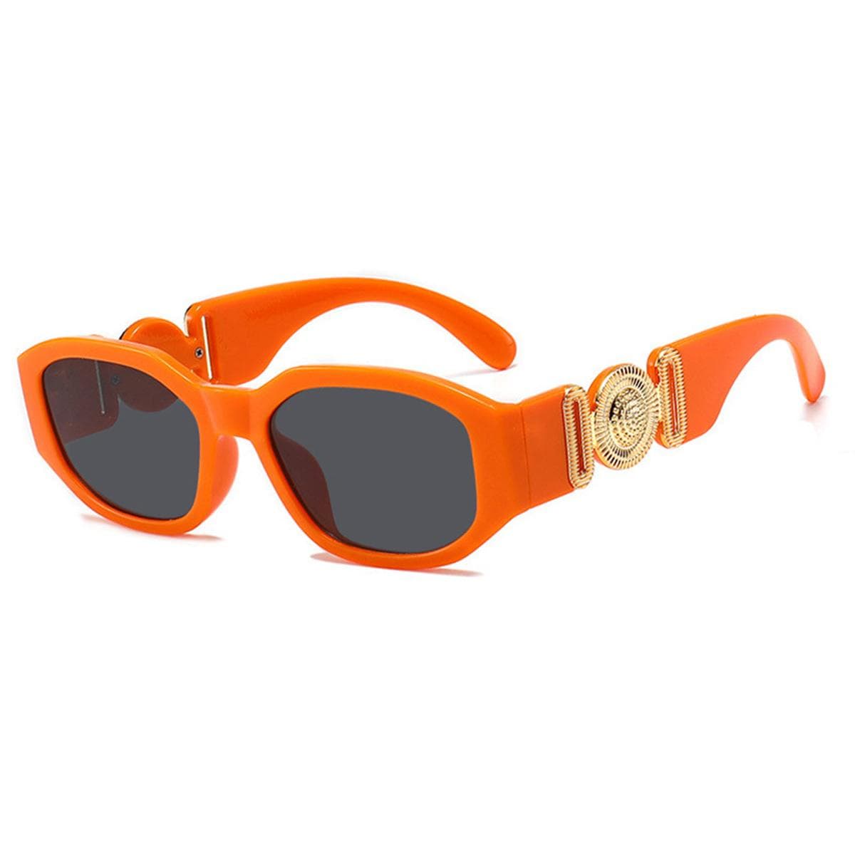 New Small Box Sunglasses Trendy Polygonal Glasses with Personalized Patterns for European American Style