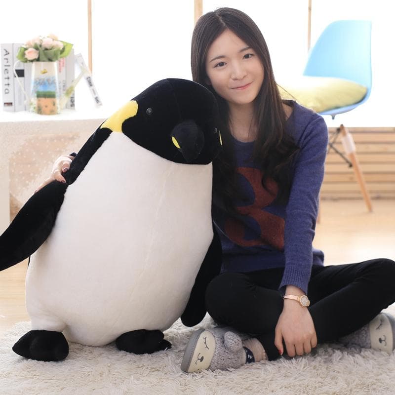 40-80cm Cartoon Penguin Plush Toys Stuffed Animals Doll Girl Cloth Boys Pillow Cushion Birthday Gift 80cm black