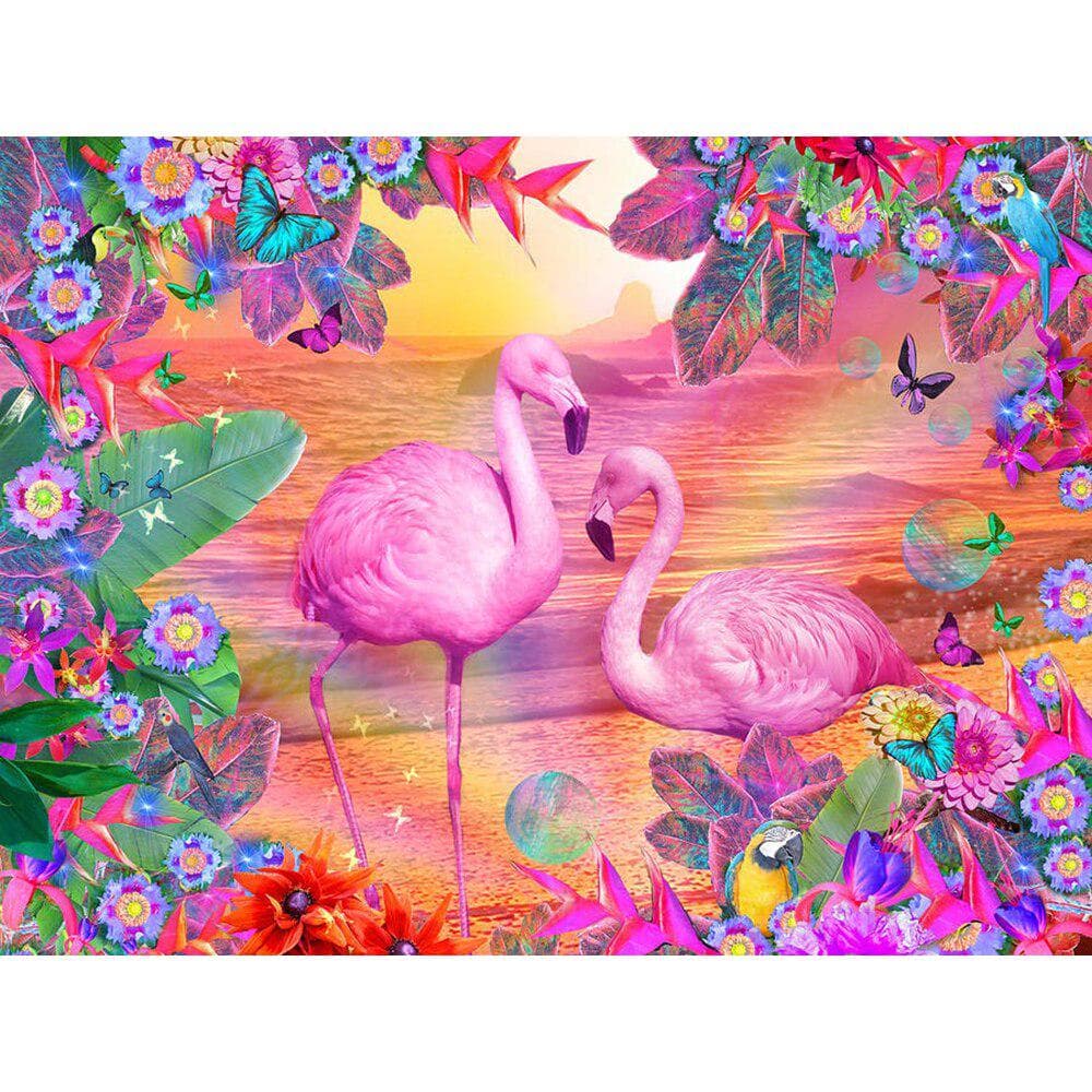 Diamond Painting Animal Flamingo Picture Rhinestone Diamond Embroidered Animal Beadwork Home Decor 20X30CM