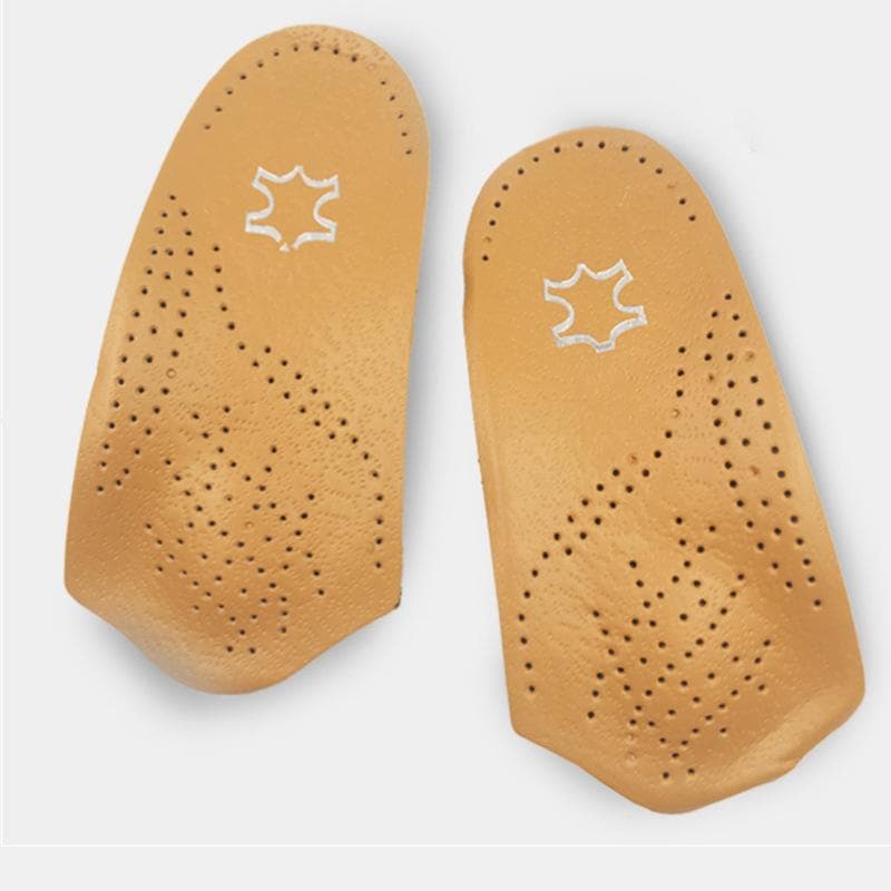 Sneakers Orthopedic Insole Orthotic Arch Support Cushion Instep Flat Foot Shoe Pad Antibacterial Active Carbon Foot Care Unisex 43-44 brown