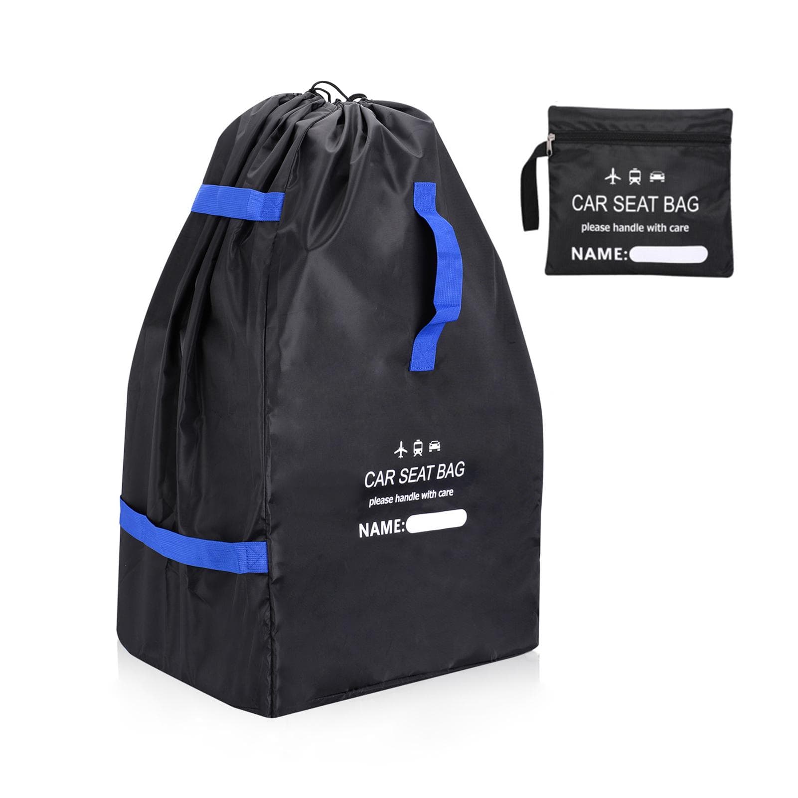 Car Seat Bag Backpack for Air Travel Universal Infant Carseat Storage Bag for Airplane Gate Check black