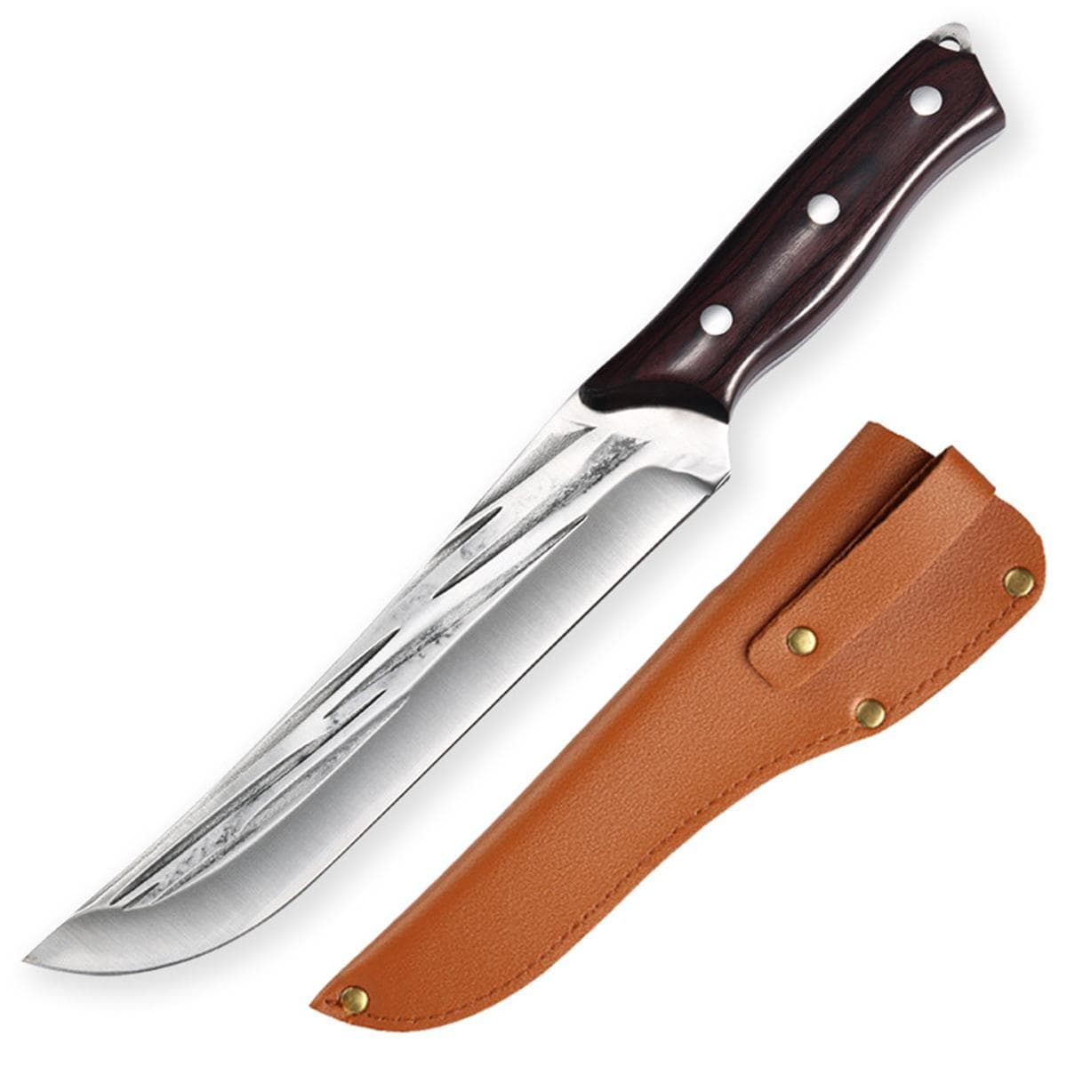 5Cr15Mov Stainless Steel Forged Butcher Knife Meat Cleaver Boning Knife Hunting Camping Fishing Survival Kitchen Chef Knife C