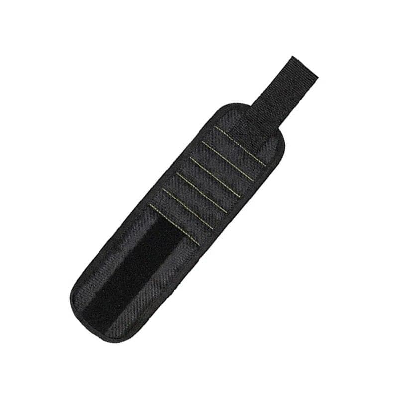 Magnetic Wristband for Holding Screws,Nails,Drilling Bits,Wrist Tool Holder Belts with Strong Magnets,five Rows of Ten Magnets black