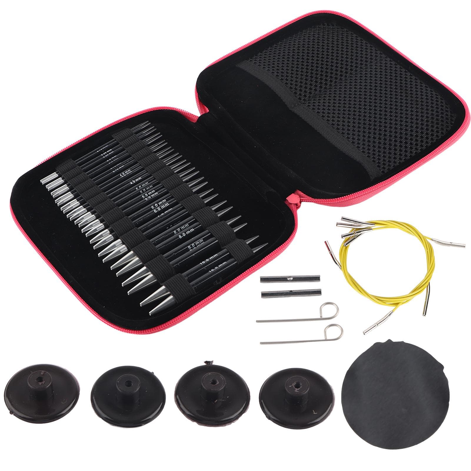 Knitting Needles Set Interchangeable Portable Removable Sweater Circular Knitting Tools