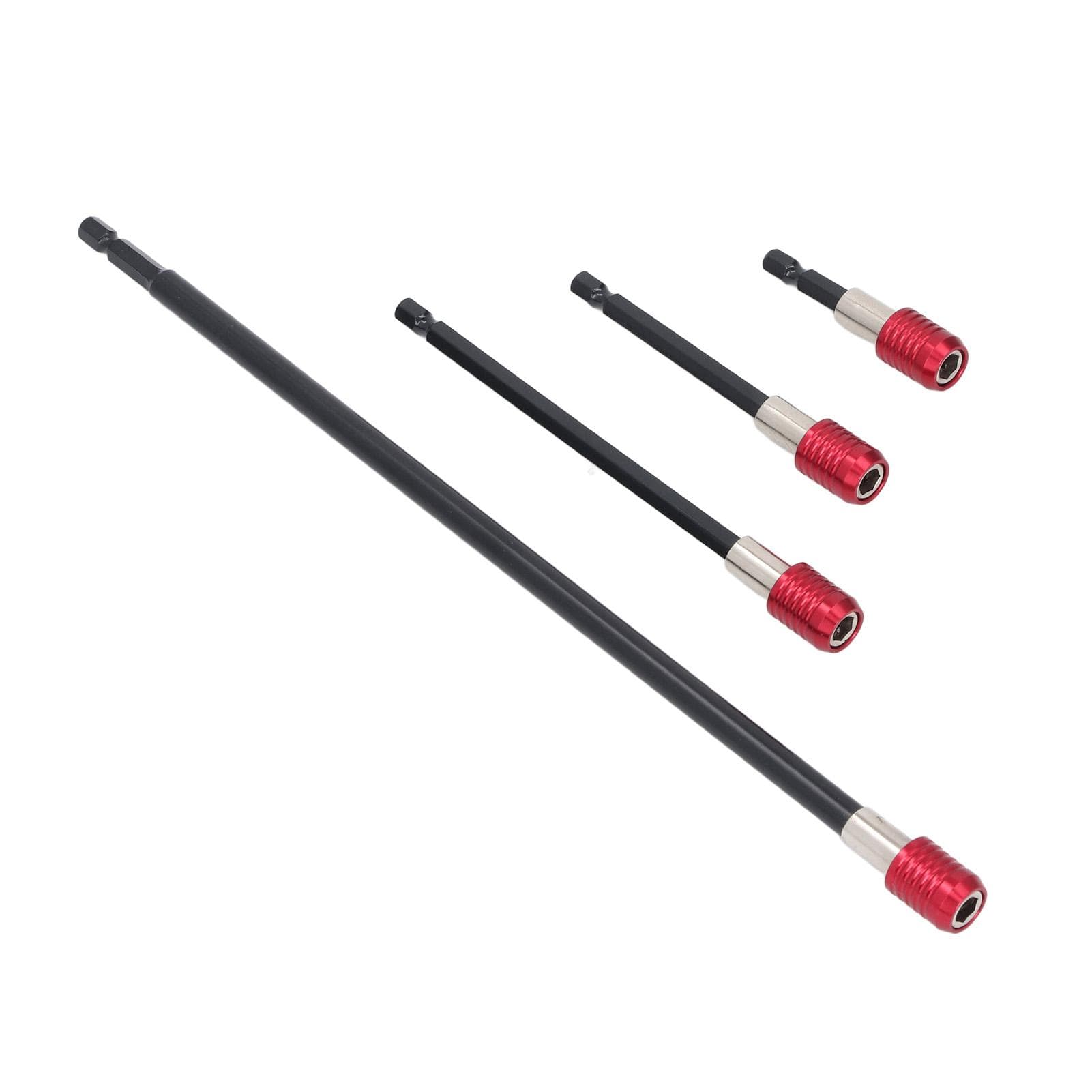 4 Pcs Drill Bit Extension Set 60mm 100mm 150mm 300mm 14 Inch Hex Shank Strong Magnetic Drill Bit