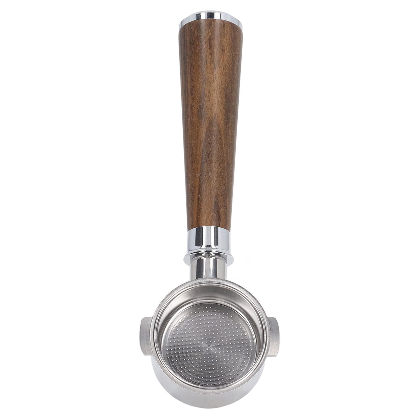 51mm Portafilter 2 Ears Bottomless Coffee Handle Stainless Steel for Delonghi ECO310 African Type A Black Acid Branch