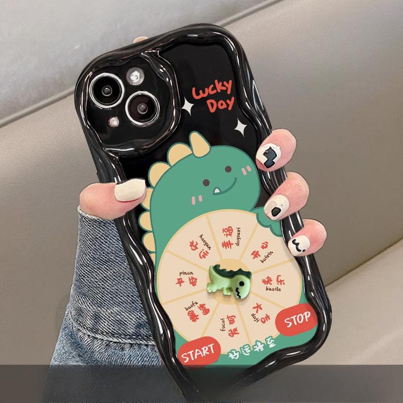 Duck Dinosaur Doll Turntable for Apple 15 Mobile Phone Case Iphone14/13pro Silicone Anti-fall Xs Weird iPhone 6s Plus