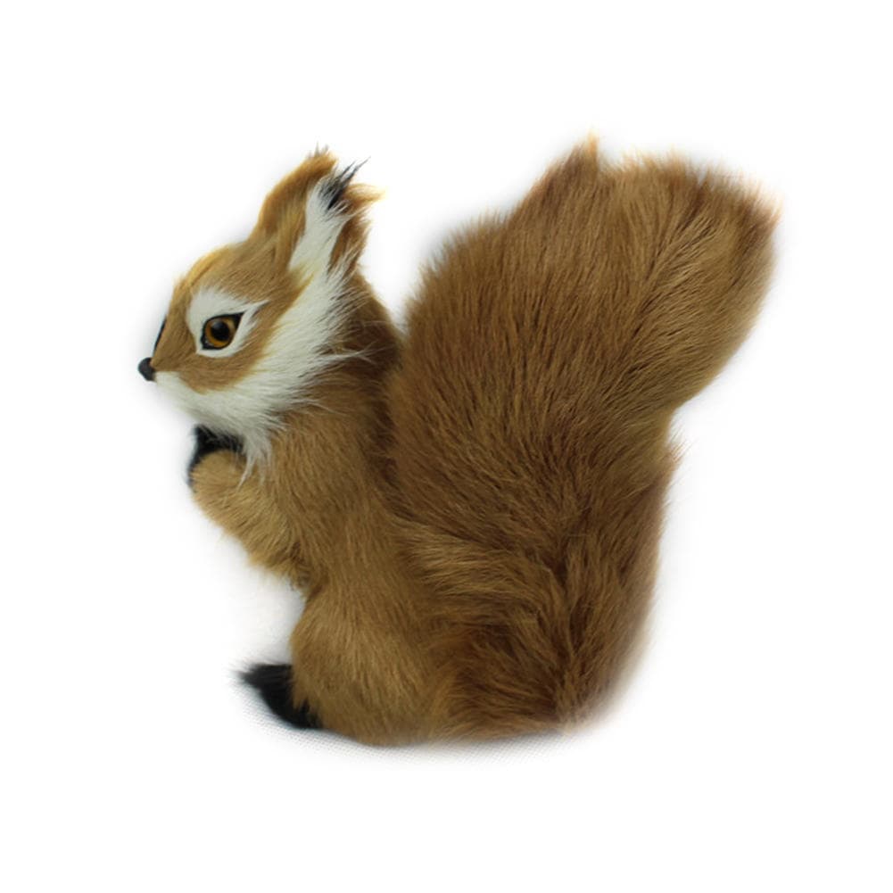 Mini Stuffed Toys Simulation Squirrel Stuffed Plush Lovely Toy Animal Kids Toy Decorations 7*5cm