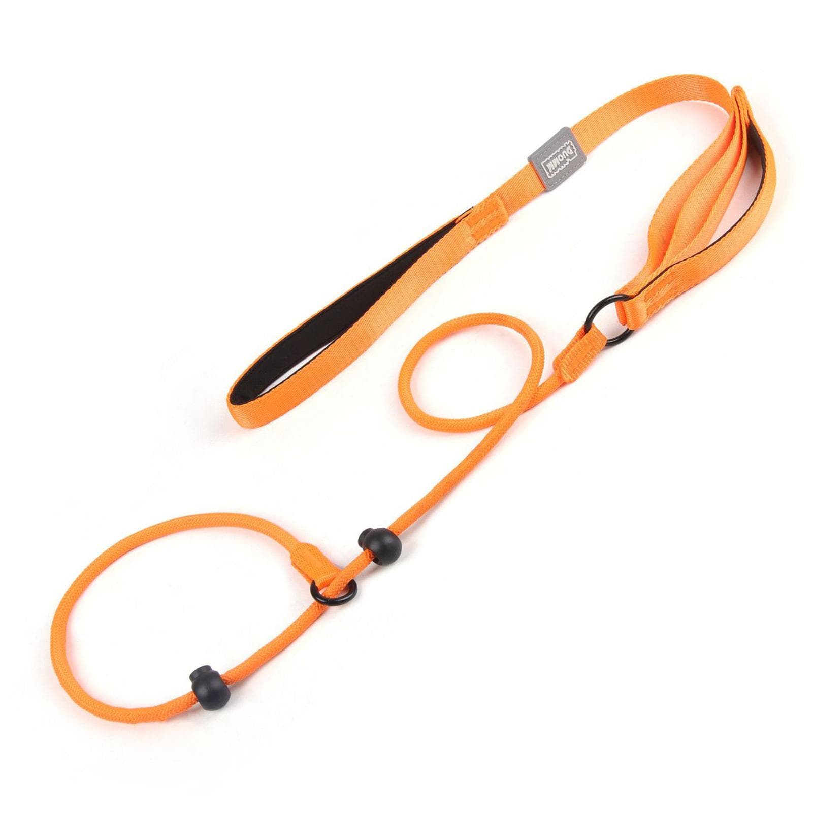 Dog Leash Slip Dog Leash Adjustable Slip Lead One-piece Adjustable Dog Training Leash No Pull orange