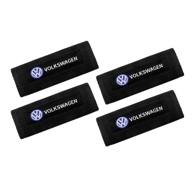 2026 Hot For VW VOLKSWAGEN Set Car seat Neck Pillows&Seat Belt Cover Comfort Rest Travel Cushion For Volkswagen VW GOLF Polo Tig