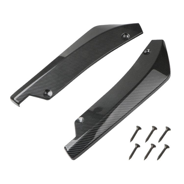 Universal Car Front Rear Bumper Strip Spoiler Diffuser Splitter Scratch Protector Carbon Fiber Winglets Side Skirt Extension