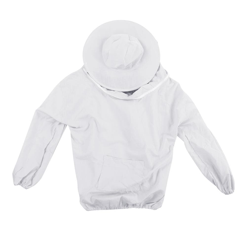 Outdoor Beekeeping Protective Veil Jacket Breathable Bee Suit Beekeeper Supplies AccessoryWhite white