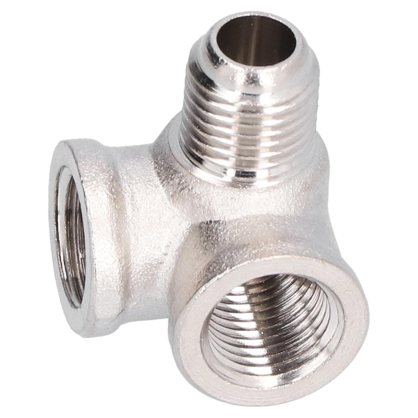 Tee Pipe Fitting Oblique Brass 3 Way Pneumatic Connector Inverter Air Compressor Accessories