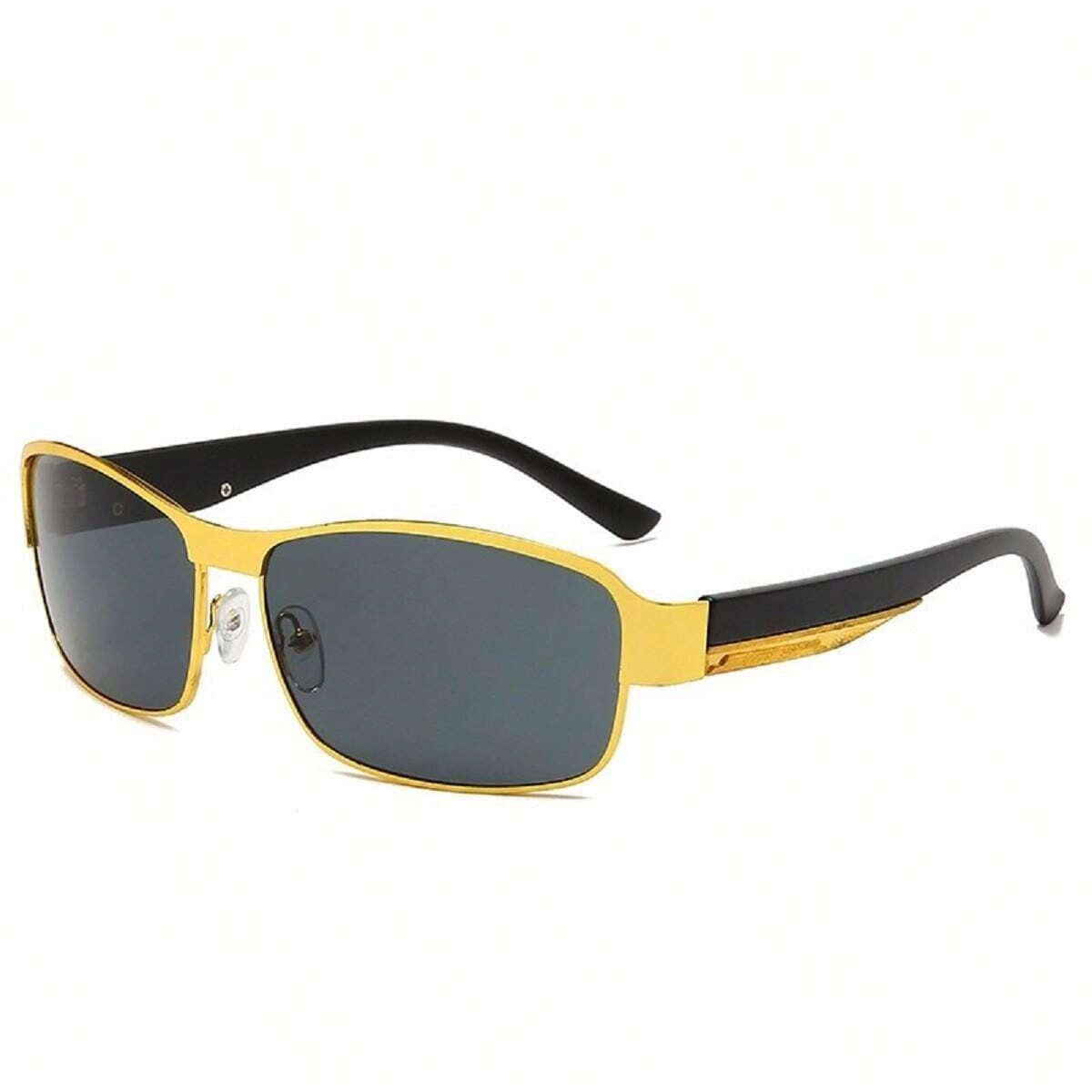 Men Sunglasses Day Night Vision Driving Fishing Anti UV Trend Shades Authentic Sun Protection Glass