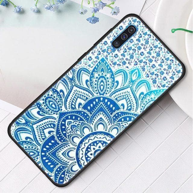 Case For Samsung Galaxy A50 A70 A10 A20e A30 A40 A20s A10s A10e A80 A90 A60 A30s Black Cover Silicone Shell Mandala Chakra Yoga For Samsung A50