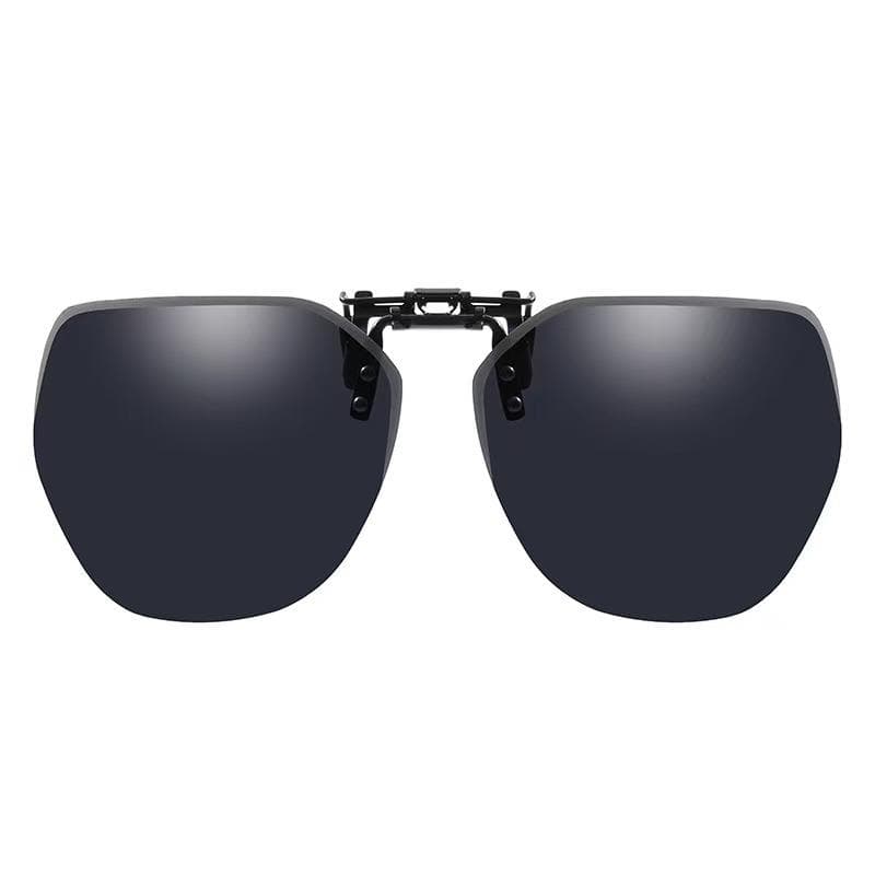 Clip On Sunglasses Men Women Photochromic Anti Glare Vintage Square Glasses for Car Driving Night Vision MULTI