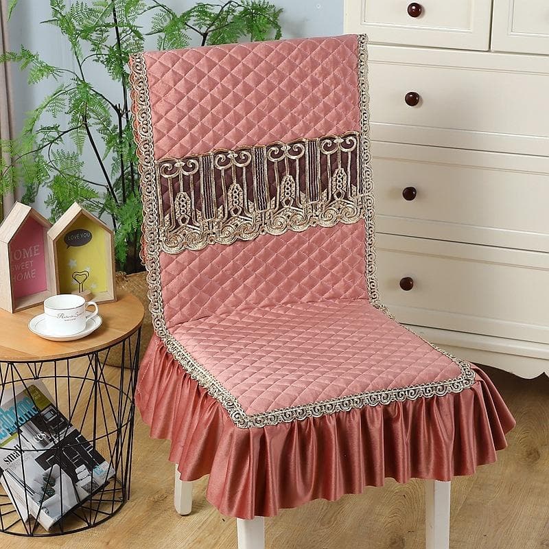 Non-slippery Dining Table Chair Cover Four Seasons Seat Cushion Covers European Style Household Wedding Decoration Supplies W 45 x L135cm 1 Pcs