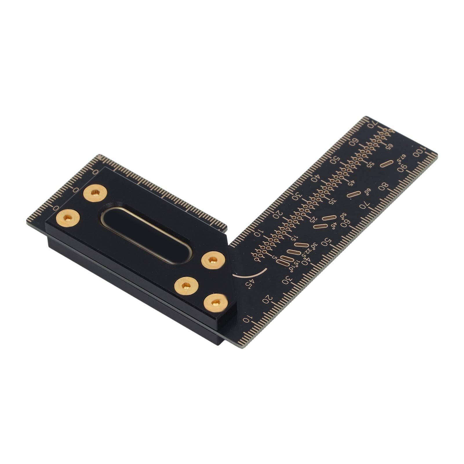 100mm Woodworking Scriber L Shape Square Ruler Aluminum Alloy Carpenter Scribing Marking Gauge