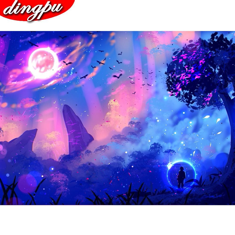5D Diamond Painting Full Round Drill Diamond Embroidery Home Decoration Diamond Art 20X30CM