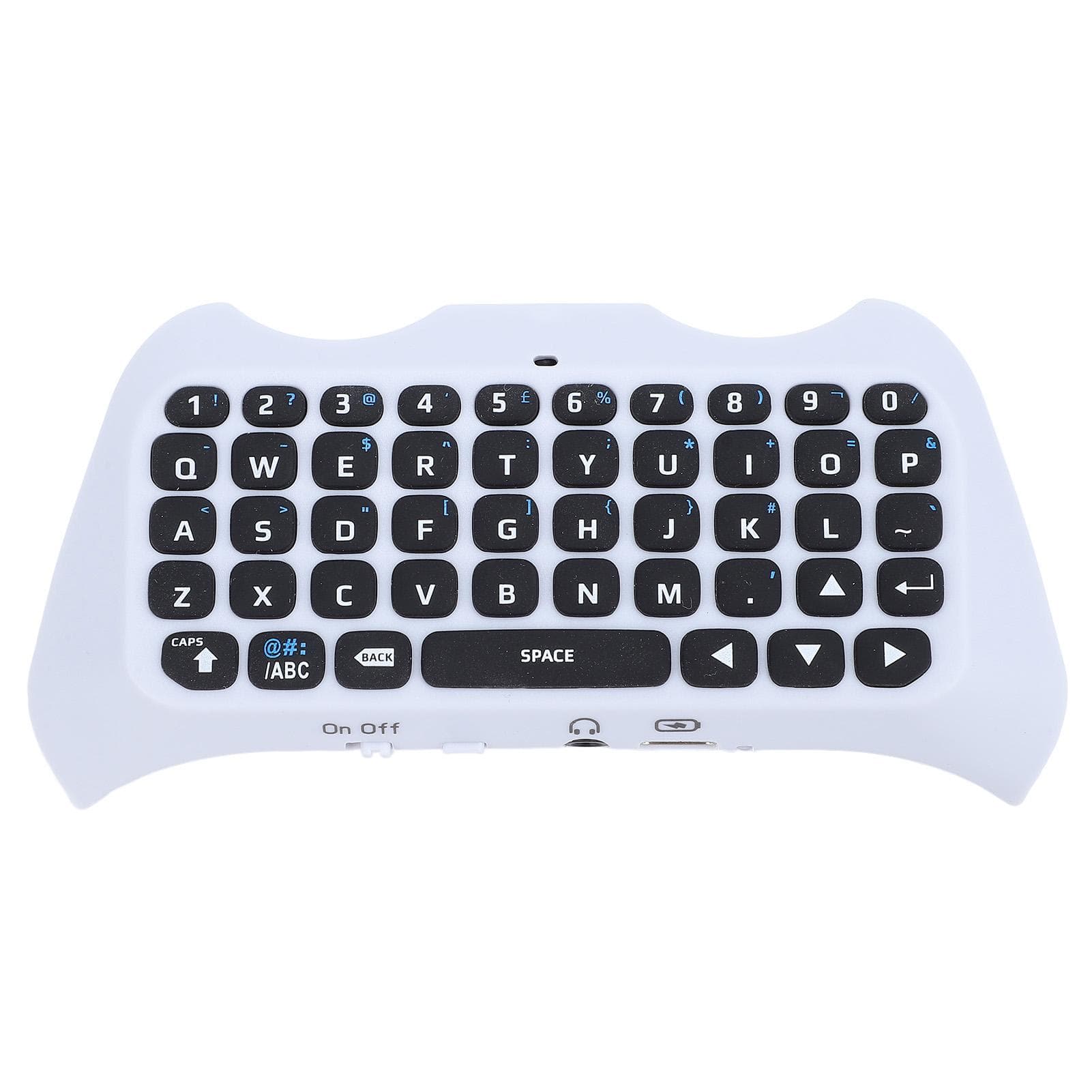 Wireless Game Controller Keyboard Built in Speaker 3.5mm Port BT Gamepad Chatpad for Messaging