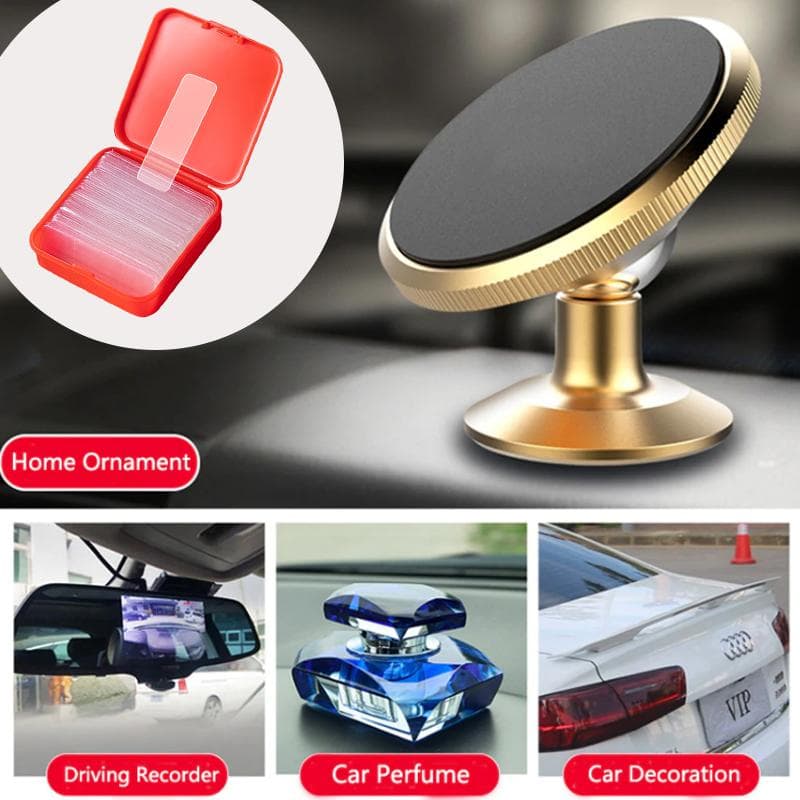 Transparent Wall Stickers Double Sided Tape Adhesive Non-markin Tape Waterproof Nano Clear Face Tape Home Supply 1box 60pcs transparent