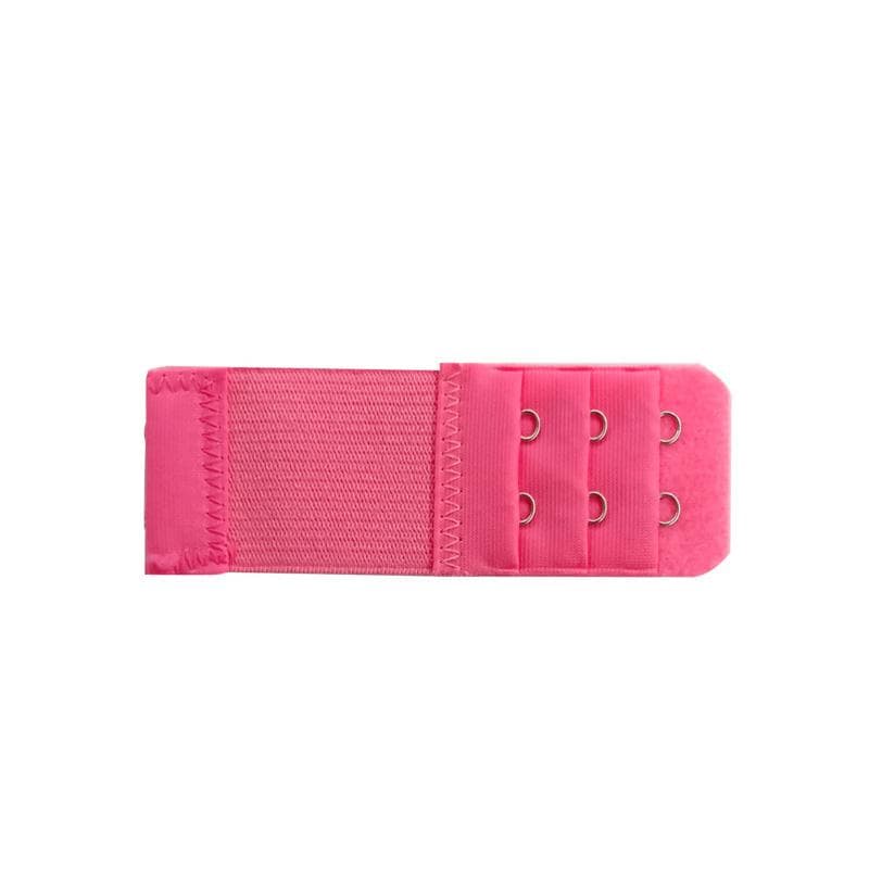 1PC Extension Buckle Elastic Adjustable Bra Extender Hook Clip Women's Lingerie Accessories 2 Hooks rose red