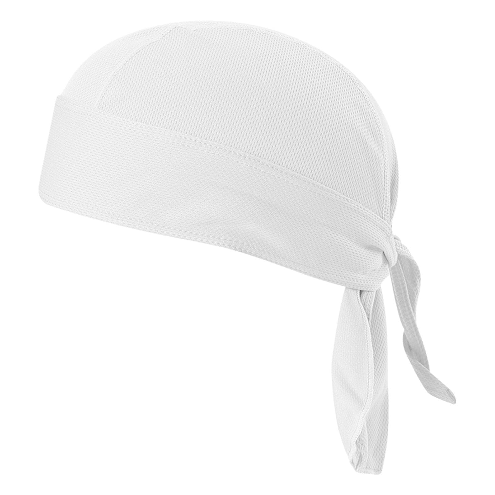 Bicycle Sweat-wicking Cap UV Protection Face Mask Sun-Protective Neck Gaiter Cycling Headscarf white