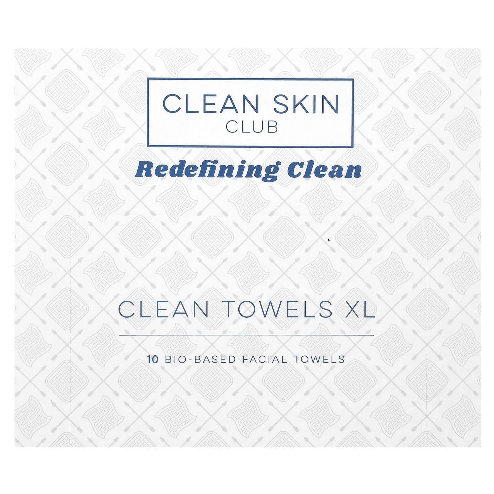 Clean Skin Club, Clean Towards XL, 10 bio-based facial towels