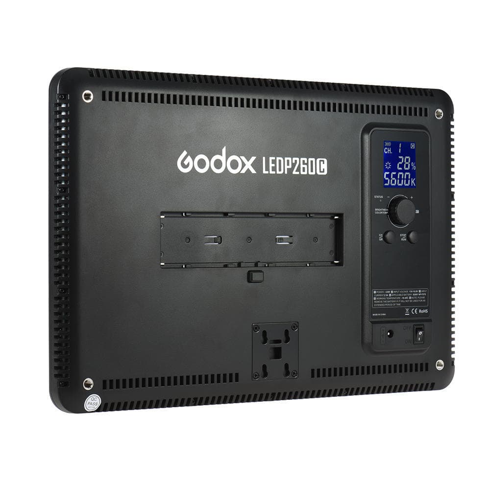 Godox LEDP260C Ultra-thin 30W Dimmable LED Video Light Panel Lamp 3200K-5600K Bi-color Temperature EU Plug