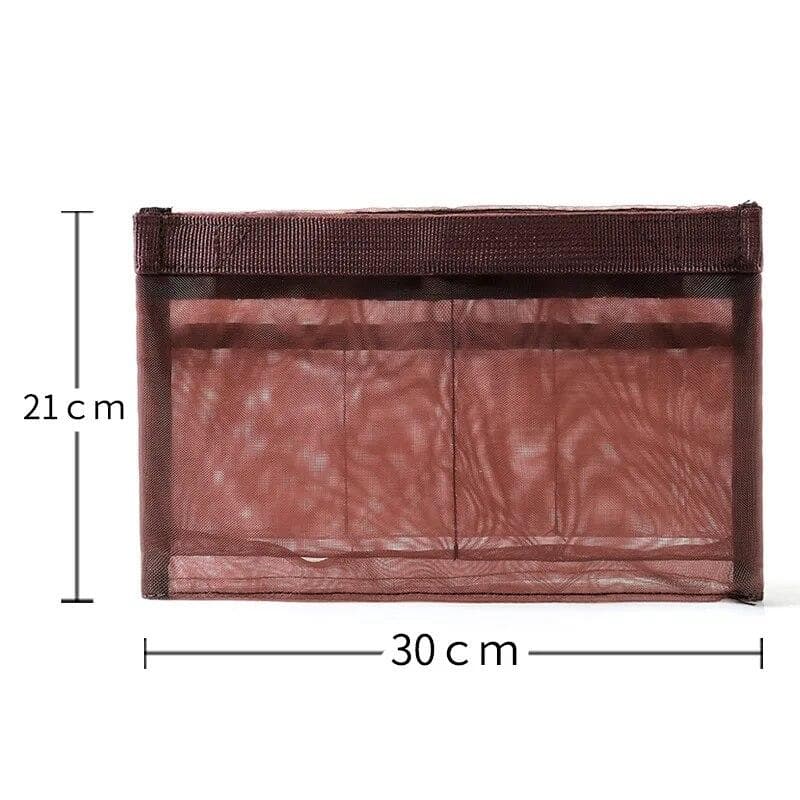 Organizer Insert Bag Women Nylon Mesh Travel Handbag Purse Travel Inner Makeup Cosmetic Bag Female Tote Pouch Storage Bag Ladies L pink