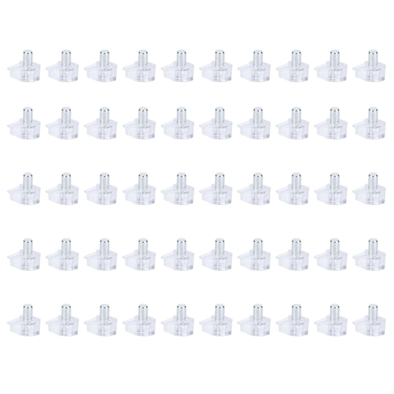 50PCS Clear Shelf Support Pegs Shelf Holder Pins Bracket Cabinet Clips Holder Furniture Hardware