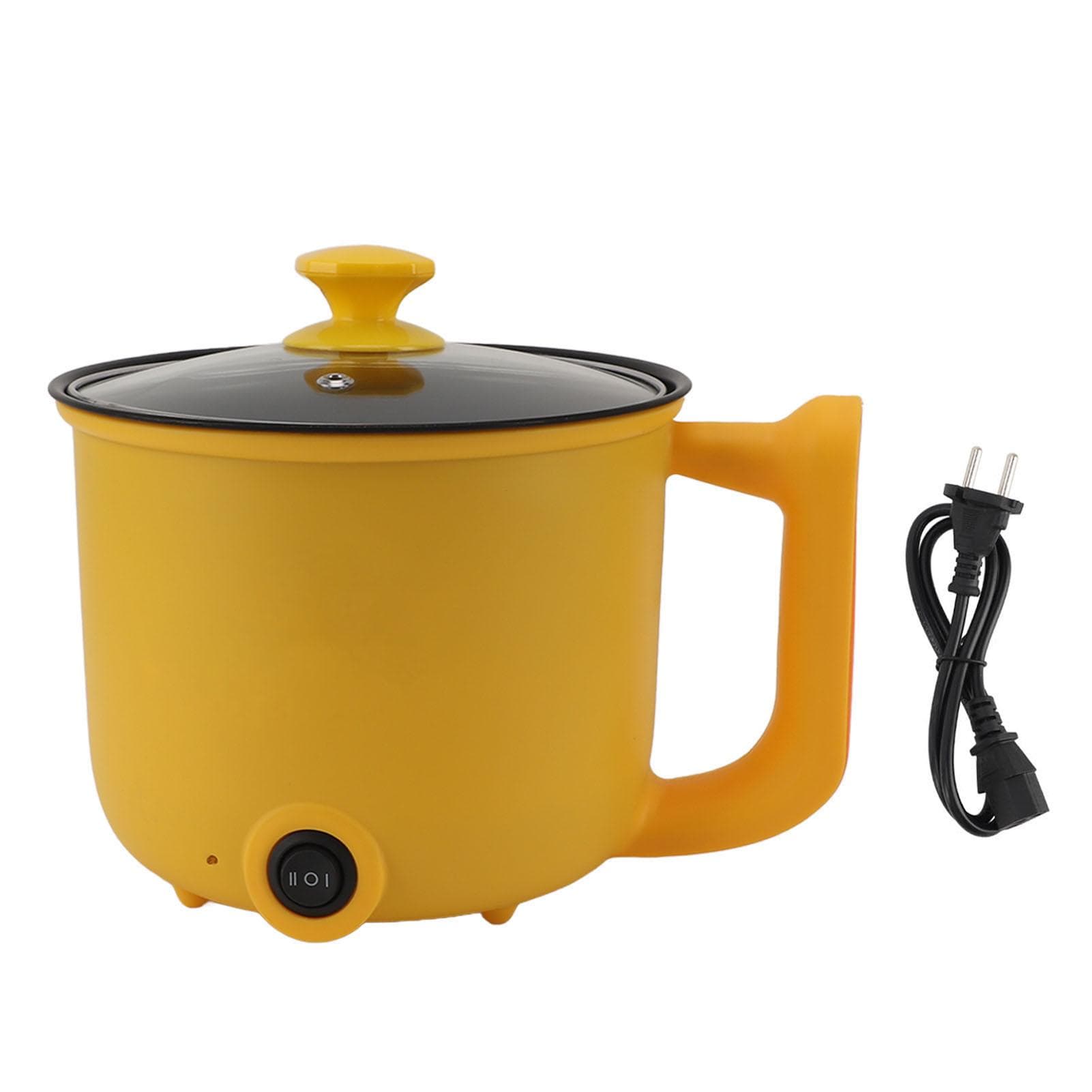Mini Electric Cooker 1.8L 600W 2 Gear Non Stick Multifunctional Electric Hot Pot with Handle for L(for 6.5-9kg)