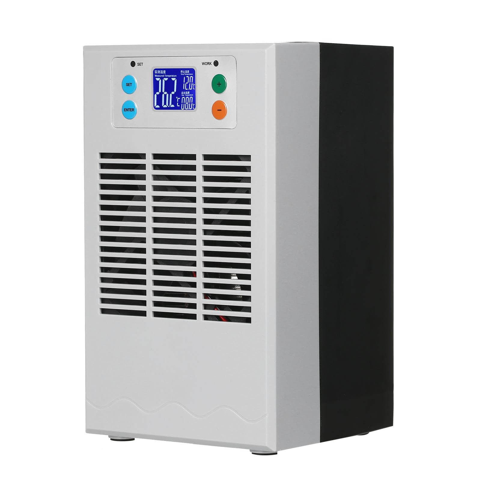 70W 20L Small Fish Tank Water Heater & Chiller Aquarium Chiller Semiconductor Electronic Aquarium EU Plug black white