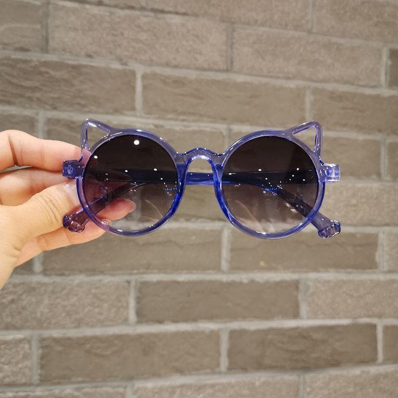 New Fashionable Children Sunglasses Cute Cat Eyeframe UV400 Protection Trendy Boys Girls Baby Outdoor Eyewear
