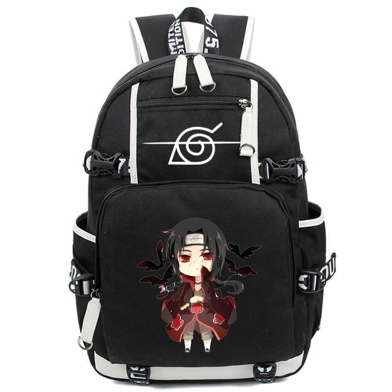 Anime Backpack Schoolbag Teenagers Akatsuki Itachi Sharingan Cosplay Boys Girls Laptop Bags Travel Rucksack