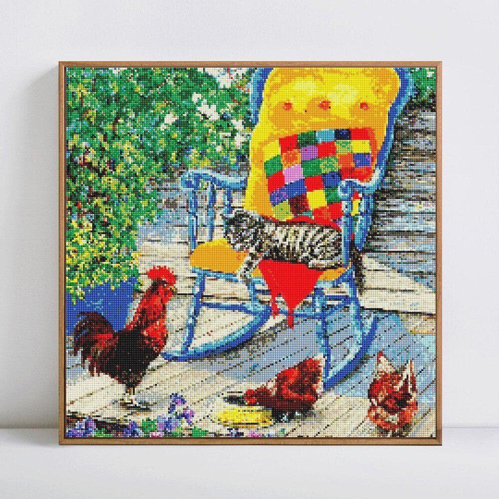 Diamond Painting Scenic Spring Full Square Moon Rhinestone Picture Embroidery 30x30