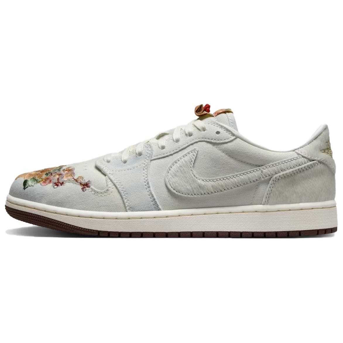 Jordan Air Jordan 1 Low top Vintage Basketball Shoes Unisex White Blue IQ1108-011 44.5