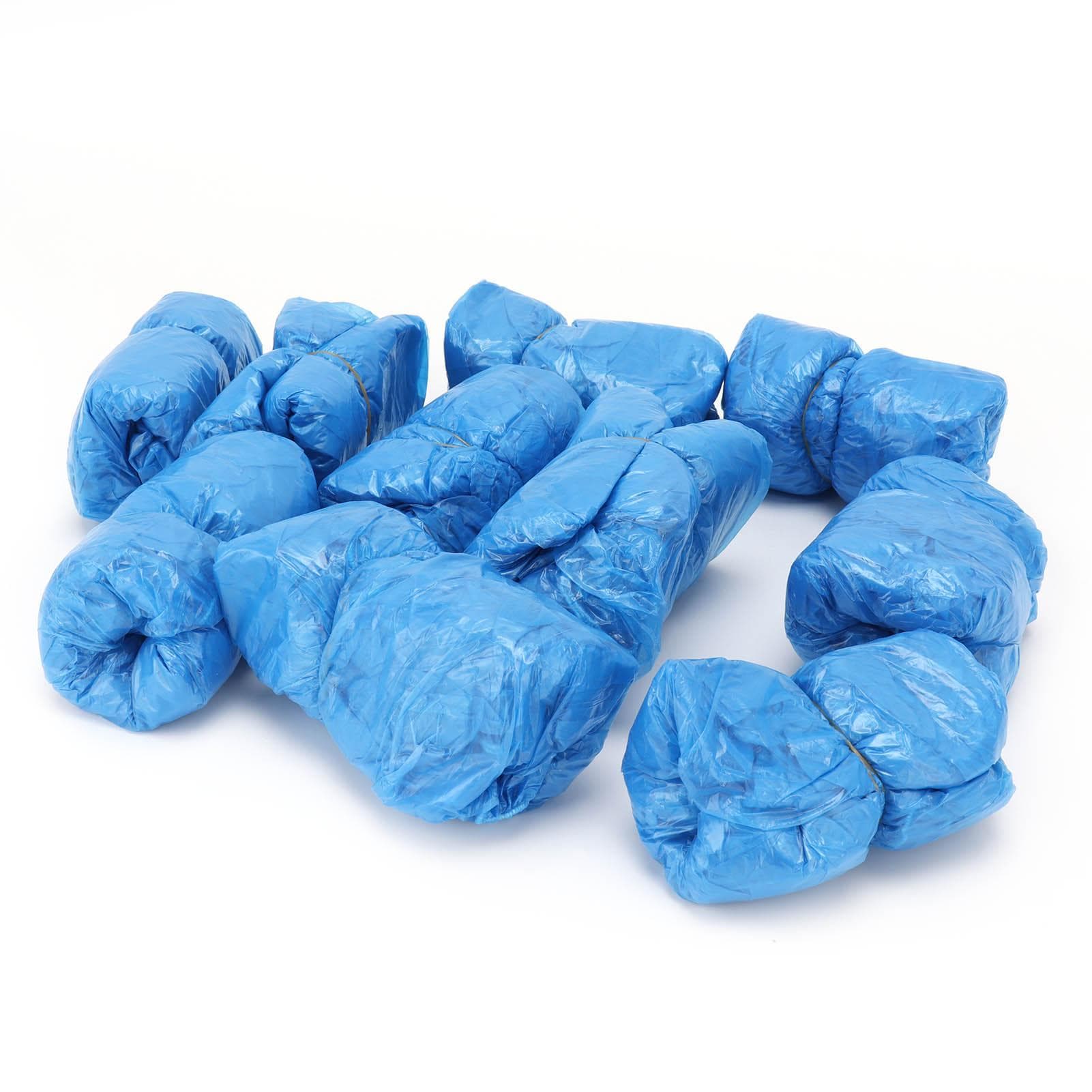 100pcs Disposable Shoe Cover PE Thickened Waterproof Shoe Protector Cover for Rain Home