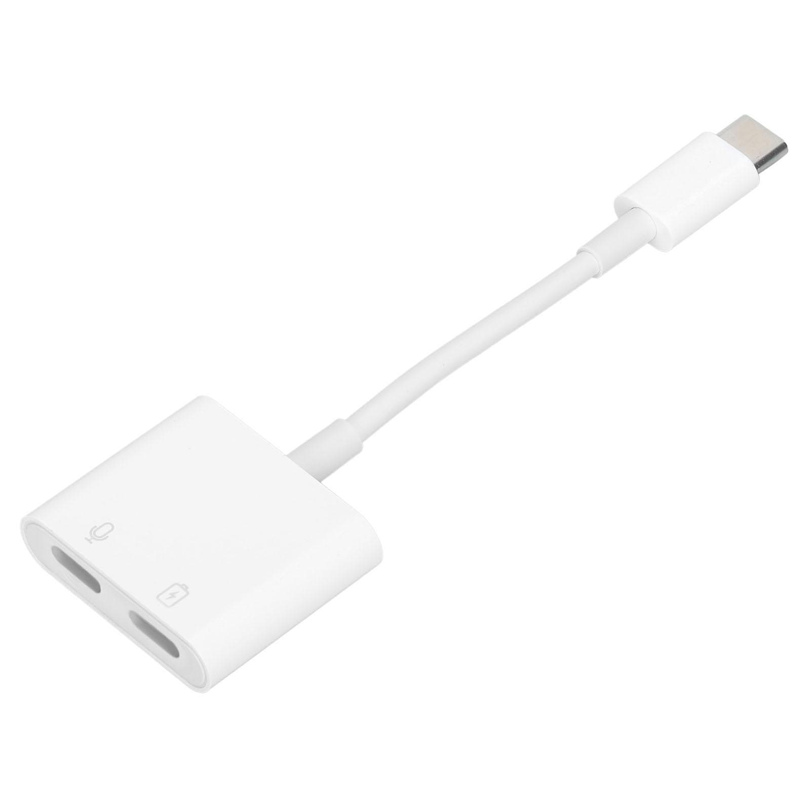 2 in 1 Dual Type C Earphone o Charging Converter Adapter Splitter Fast Changer Adapter