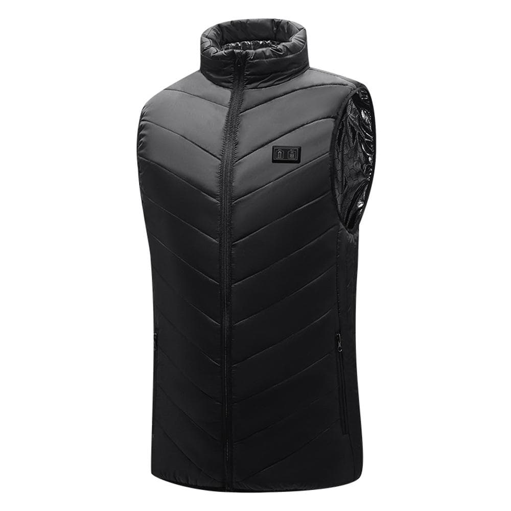 Heated Vest for Men Women 15-Zone Winter Electric Heating Vest Washable Heating Jacket with 3 Heating Levels 4XL black