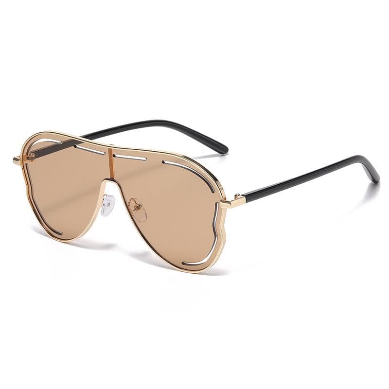 New Double Beam Large Frame Pilot Sunglasses UV400 for Women Men Summer Driving Fashion Eyewear Gafas De Sol 1PC