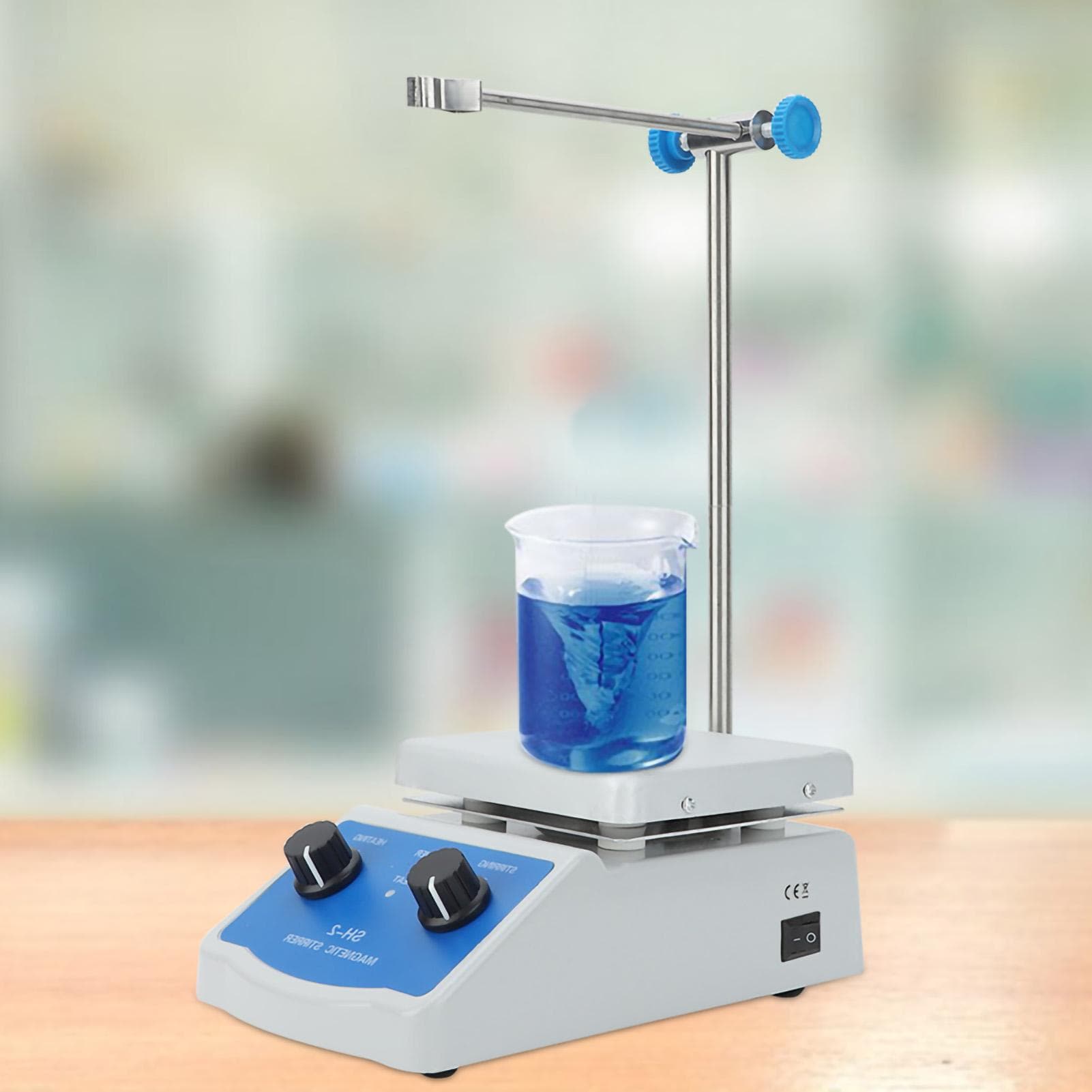 SH‑2 Laboratory Magnetic Stirring Machine Constant Temperature Heating Mixer US Plug
