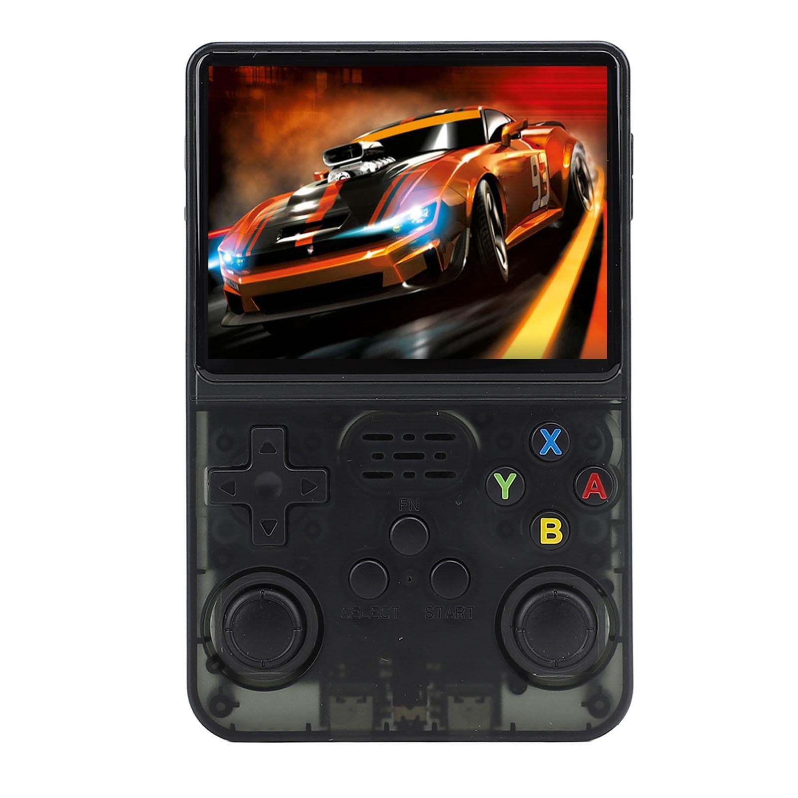 Handheld Retro Gaming Console for Linux System 3.5 IPS Screen Portable Pocket Gaming Device Support 32GB+64GB black