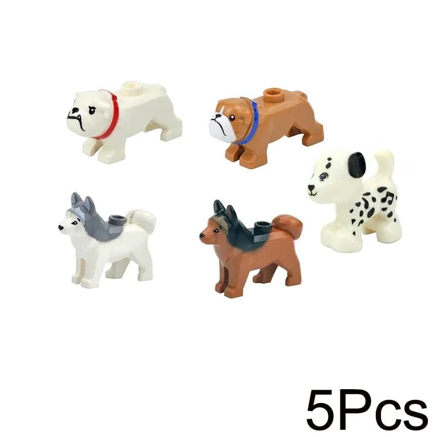Small Particles Bricks Set City Animal Building Blocks Duck Swan Pig Cat Figures Bird Dog Zoo Farm Accessories Kid Toys Gifts
